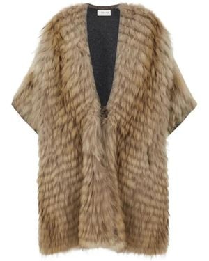 P.A.R.O.S.H. Fur Gilet - Natural