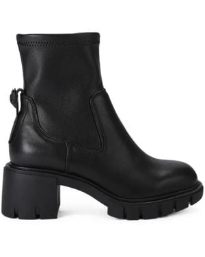 Kurt Geiger Eagle-Plaque Ankle Boots - Black