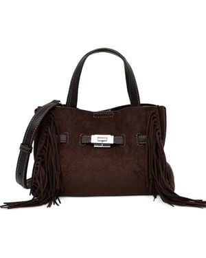 DKNY Schultertasche Mit Fransen - Braun