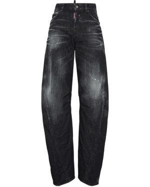 DSquared² ウォッシュド テーパードジーンズ - ブルー