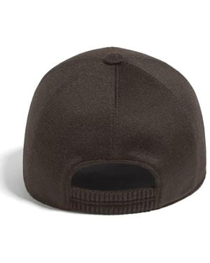 ZEGNA Felted Baseball Cap - Gray