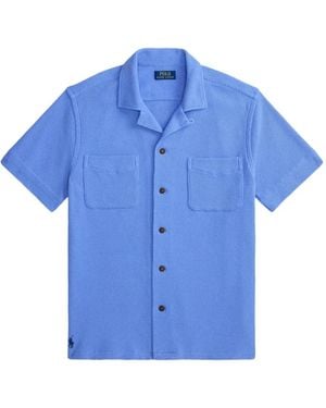 Polo Ralph Lauren Waffle-Knit Shirt - Blue
