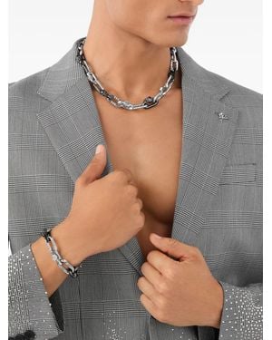 Philipp Plein Cable-link Bracelet - グレー