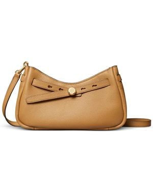Tory Burch Romy Zip Top Crossbody - Natural