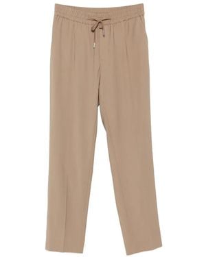 Sandro Elastic-Waistband Pants - Natural