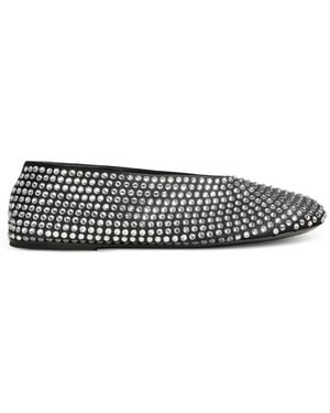 KHAITE Studded Ballet Flat - White