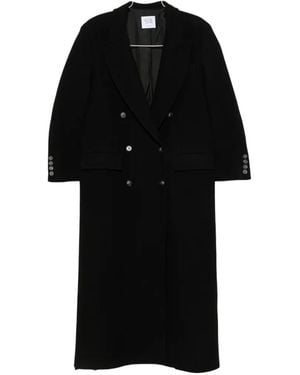 LE SULLY STUDIO Abrigo Con Doble Botonadura - Negro