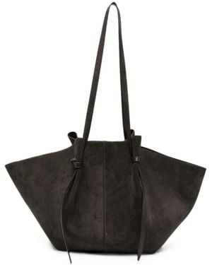 Yuzefi Large Mochi Knot-Detail Shoulder Bag - Black