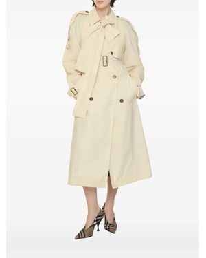 Burberry Trerose Storm-Shield Buckled Trench Coat - Natural