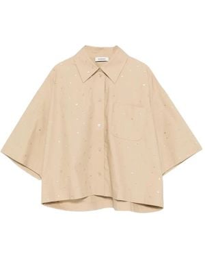 Sandro Short-Sleeve Shirt - Natural