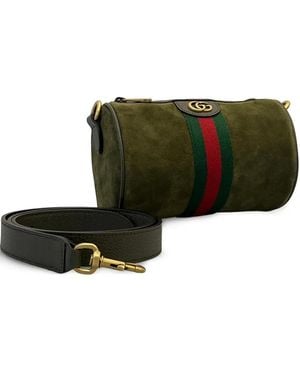 Gucci Ophidia Mini-Tasche Mit Streifen - Grün