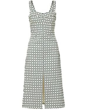 Veronica Beard Colleen geometric-print dress - Weiß