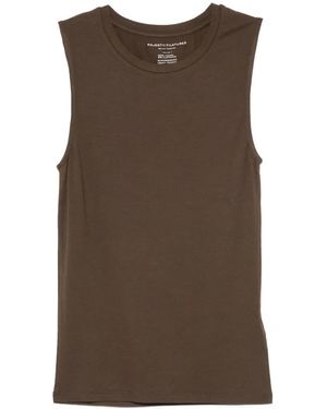 Majestic Filatures Crew-Neck Tank Top - Brown