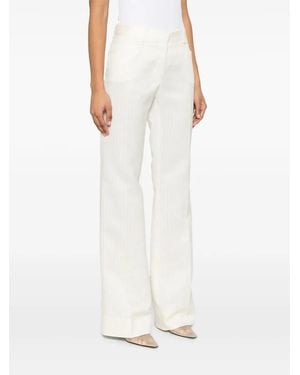 Tom Ford Pinstriped Tailored Trousers - White