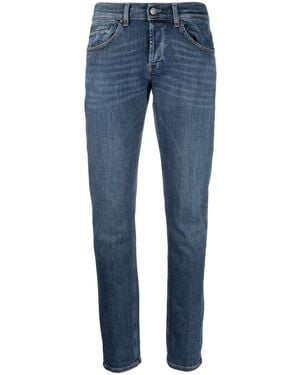 Dondup Slim-Cut Low-Rise Jeans - Blue
