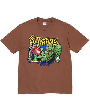 Supreme Fuckin Blowout-Graphic T-Shirt - Brown