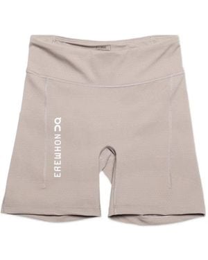 On Shoes X Erewh Logo-Print Compressi Shorts - Gray