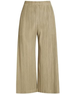 Issey Miyake Thicker Bottoms 1 Pleated Trousers - Natural