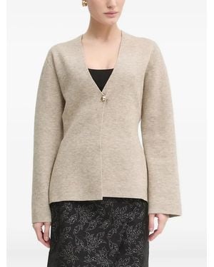 Bruuns Bazaar Cardigan À Col V - Neutre