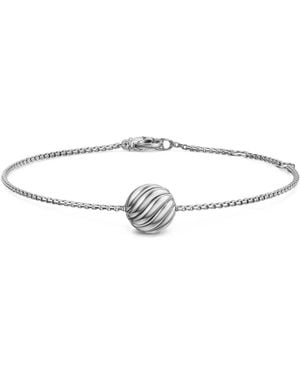 David Yurman Bracciale A Catena Sculpted - Bianco