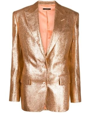 Tom Ford Single-Breasted Blazer - Brown