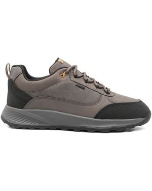 Geox Leather Trainers - Grey