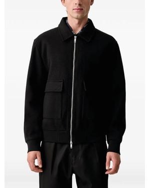 Lindbergh Veste Zippée À Poche Poitrine - Black