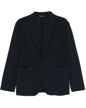 Manuel Ritz Pocket Long-Sleeve Blazer - Black