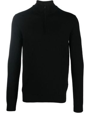 HUGO Roll-Neck Virgin Wool Jumper - Black