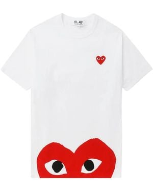 COMME DES GARÇONS PLAY Heart-Print T-Shirt - White