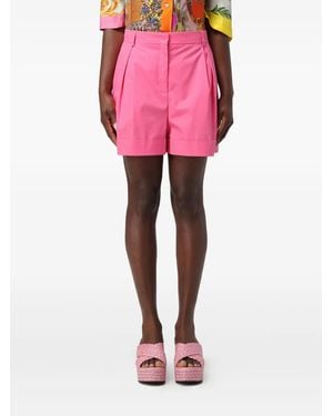 Moschino Pleated Bermuda Shorts - Pink