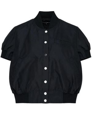 Melitta Baumeister Short-Sleeve Bomber Jacket - Black