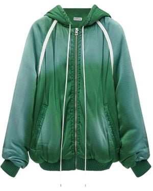Loewe Zip-Up Track Jacket - Green