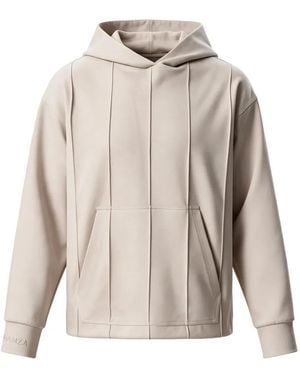 Hamza Omar Pintuck-Detail Hoodie - Natural
