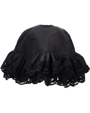 MERYLL ROGGE Embroidered-Detail Cape - Black