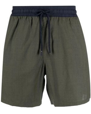 Vilebrequin Contrast-Waistband Drawstring Swim Shorts - Grey