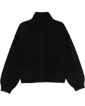 Alice + Olivia Stuart Slouchy Zip-Front Jacket - Black