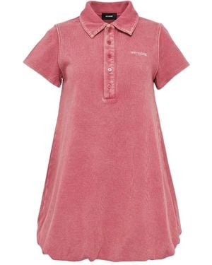 we11done Bubble Polo Mini Dress - Pink