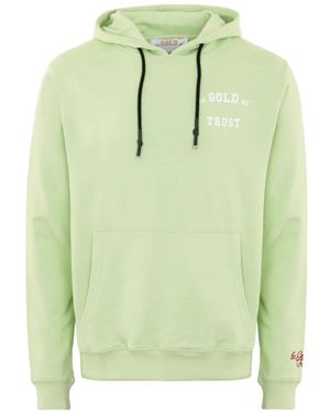 In Gold We Trust The Notorious Logo-Print Hoodie - Green