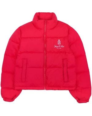 Sporty & Rich Vendome Puffer Jacket - Red