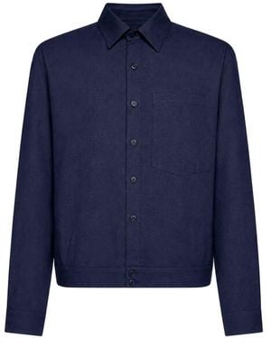 Costumein Chest-Pocket Button-Up Shirt - Blue