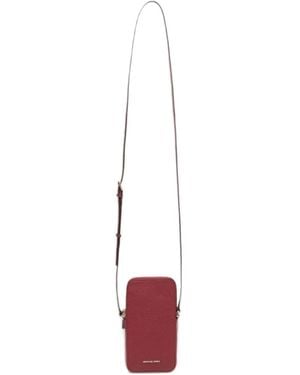 MICHAEL Michael Kors Jet Set Small Pebbled Leather Smartphone Cross Body Bag - White