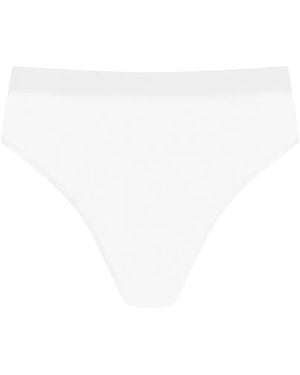 Maison Close Corps À Corps High-Waisted Thong - White
