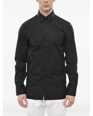 Givenchy Long-Sleeve Logo-Detail Shirt - Black