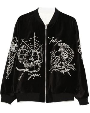 Neighborhood Bomberjack Met Borduurwerk - Zwart