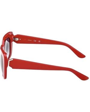 GUESS EYEWEAR Lunettes De Soleil À Monture Géométrique - Rouge