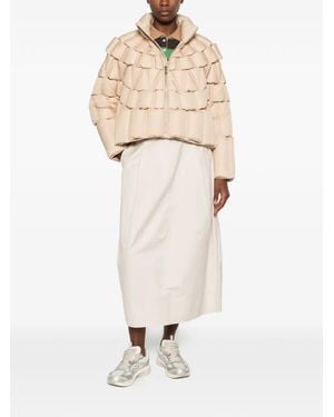 RAXXY Quilted High-Neck Jacket - Natural