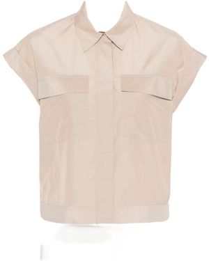 Peserico Cap-Sleeve Shirt - Pink