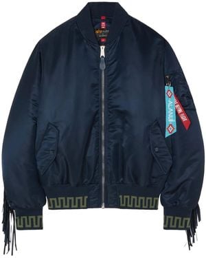 Alanui X Alpha Industries Bomber Jacket - Blue