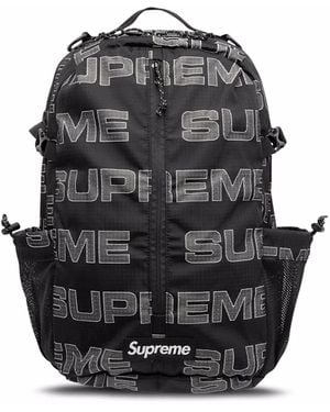 Supreme Logo-Print Backpack - Black